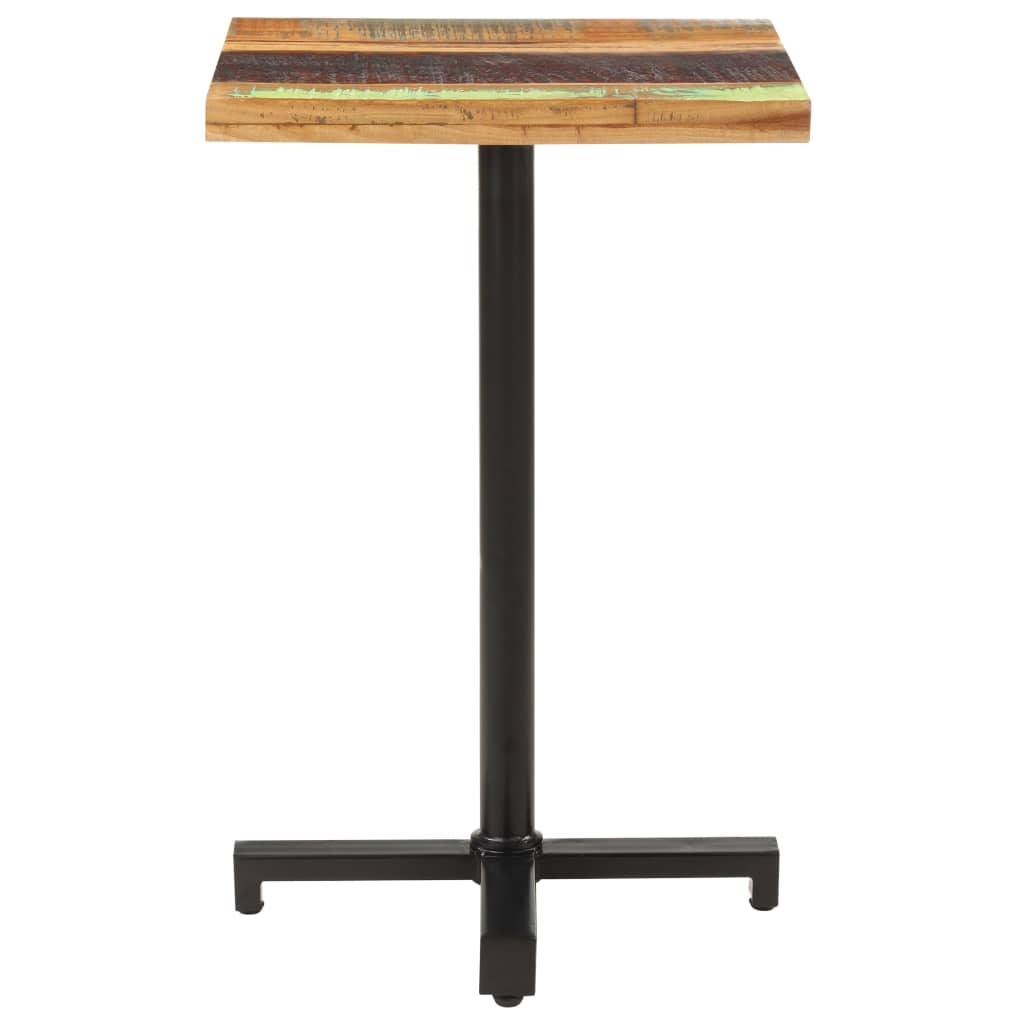Tavolo da Bistrot Quadrato 50x50x75 cm in Massello di Recupero | homemem39