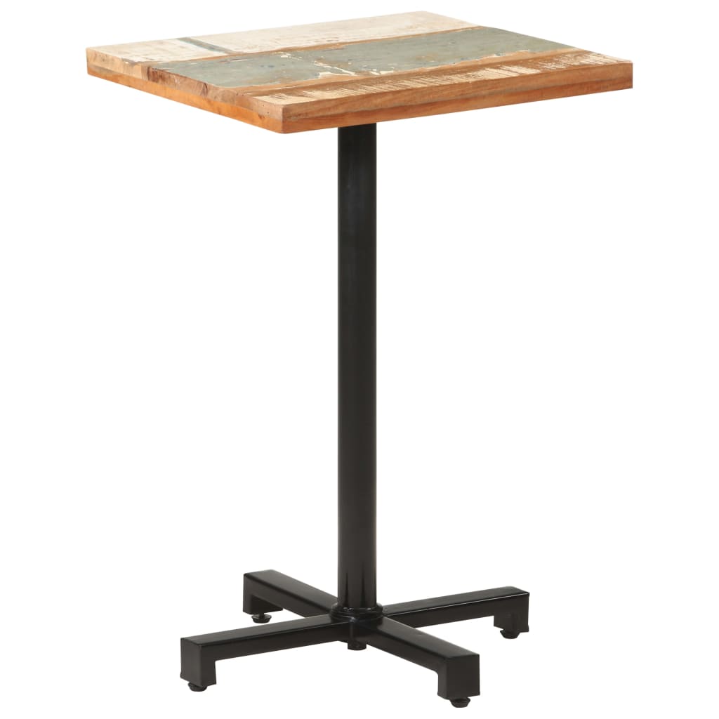 Tavolo da Bistrot Quadrato 50x50x75 cm in Massello di Recupero | homemem39