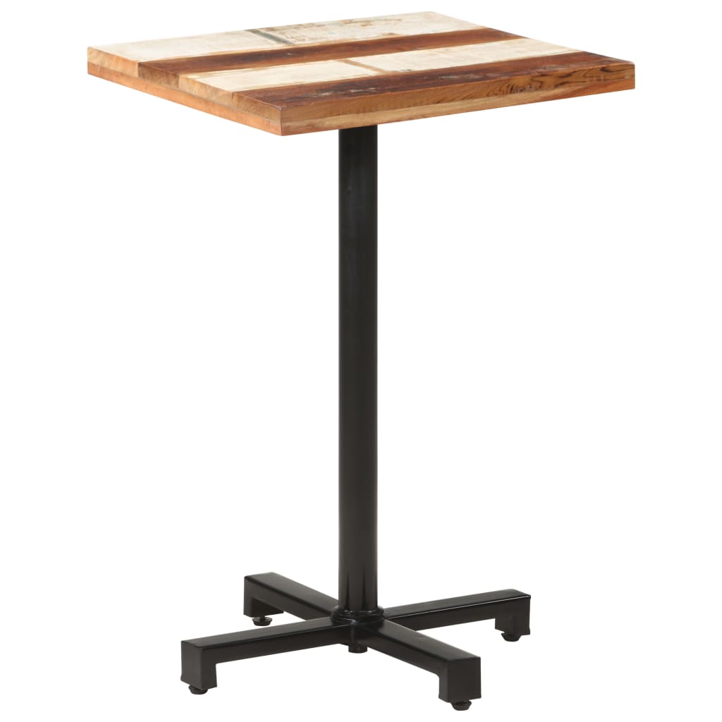 Tavolo da Bistrot Quadrato 50x50x75 cm in Massello di Recupero | homemem39