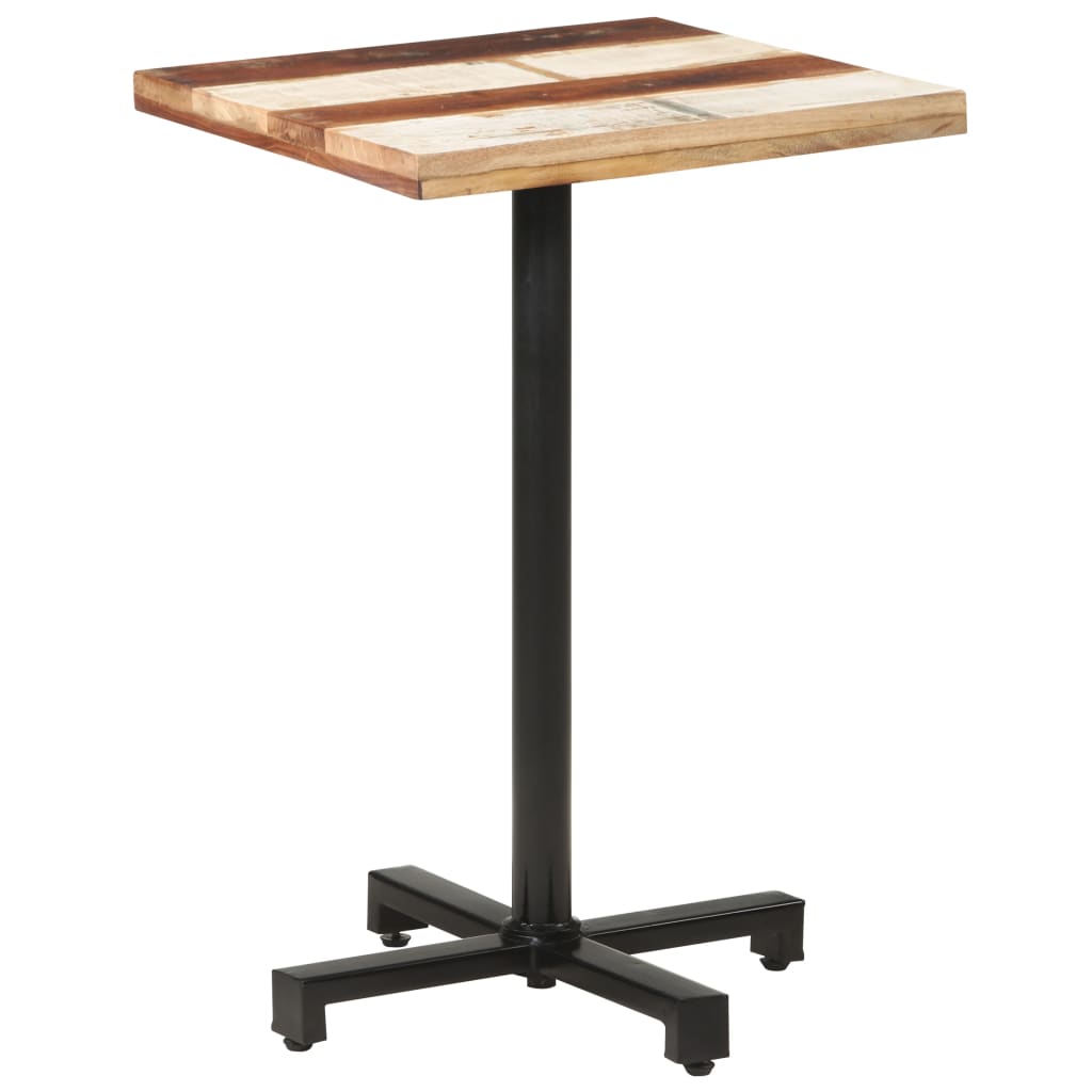 Tavolo da Bistrot Quadrato 50x50x75 cm in Massello di Recupero | homemem39