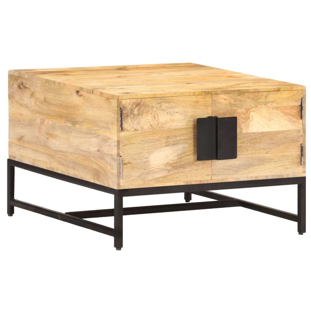 Tavolino da Salotto 67x67x45 cm in Legno Massello di Mango | homemem39