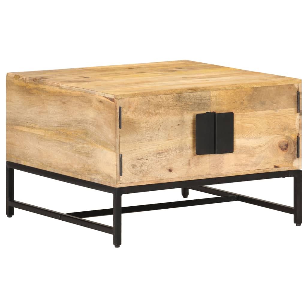 Tavolino da Salotto 67x67x45 cm in Legno Massello di Mango | homemem39
