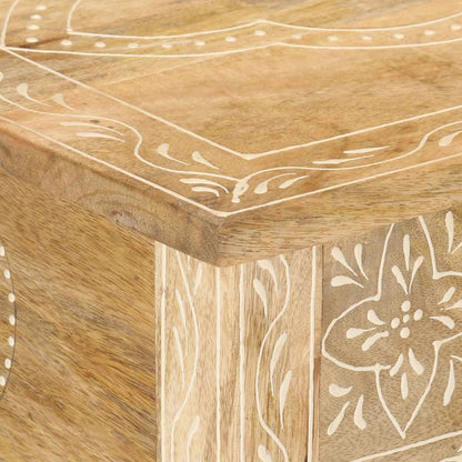 Tavolo Consolle 80x35x74 cm in Legno Massello di Mango