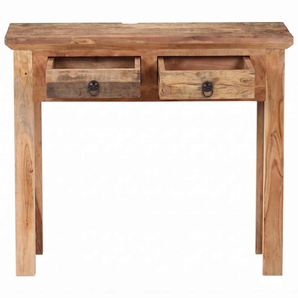 Tavolo Consolle 90,5x30x75cm in Legno di Acacia e di Recupero