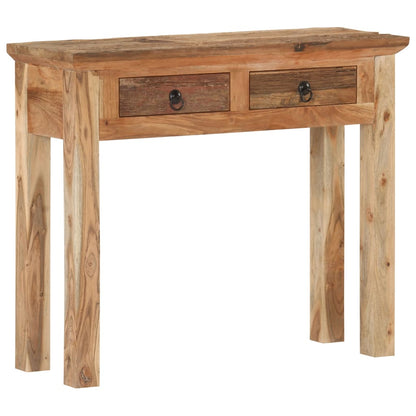 Tavolo Consolle 90,5x30x75cm in Legno di Acacia e di Recupero