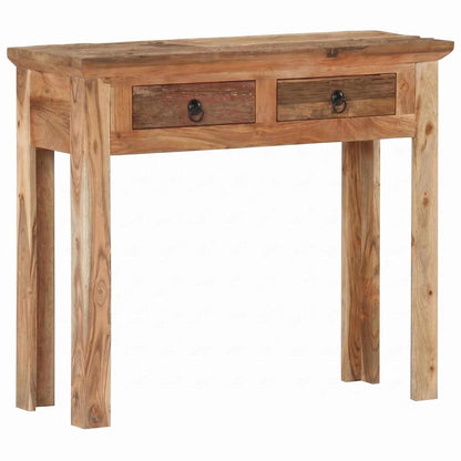 Tavolo Consolle 90,5x30x75cm in Legno di Acacia e di Recupero