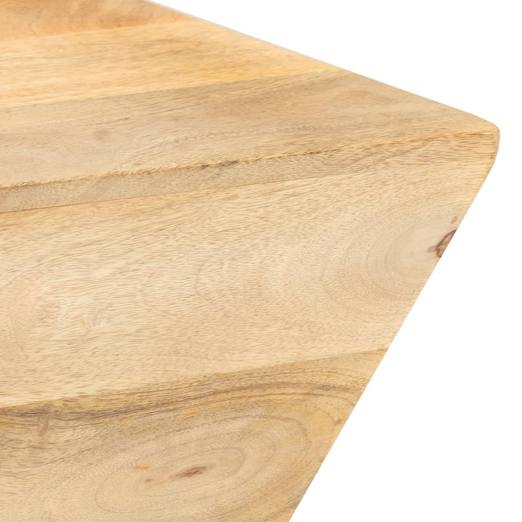 Tavolino Salotto a Forma di V 66x66x30 cm Legno Massello Mango | homemem39