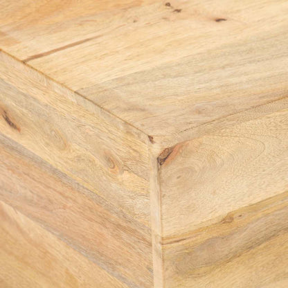 Tavolino Salotto a Forma di V 66x66x30 cm Legno Massello Mango