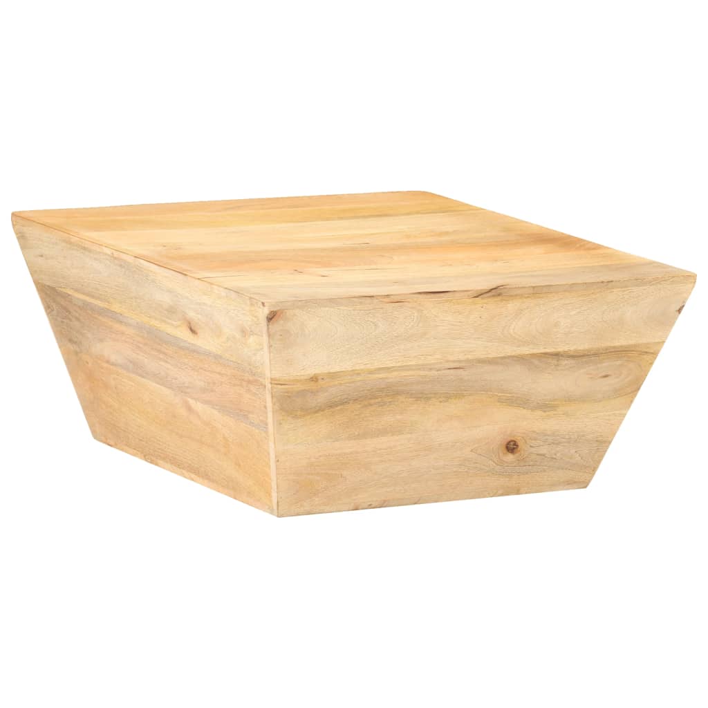 Tavolino Salotto a Forma di V 66x66x30 cm Legno Massello Mango | homemem39