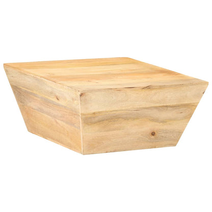 Tavolino Salotto a Forma di V 66x66x30 cm Legno Massello Mango | homemem39