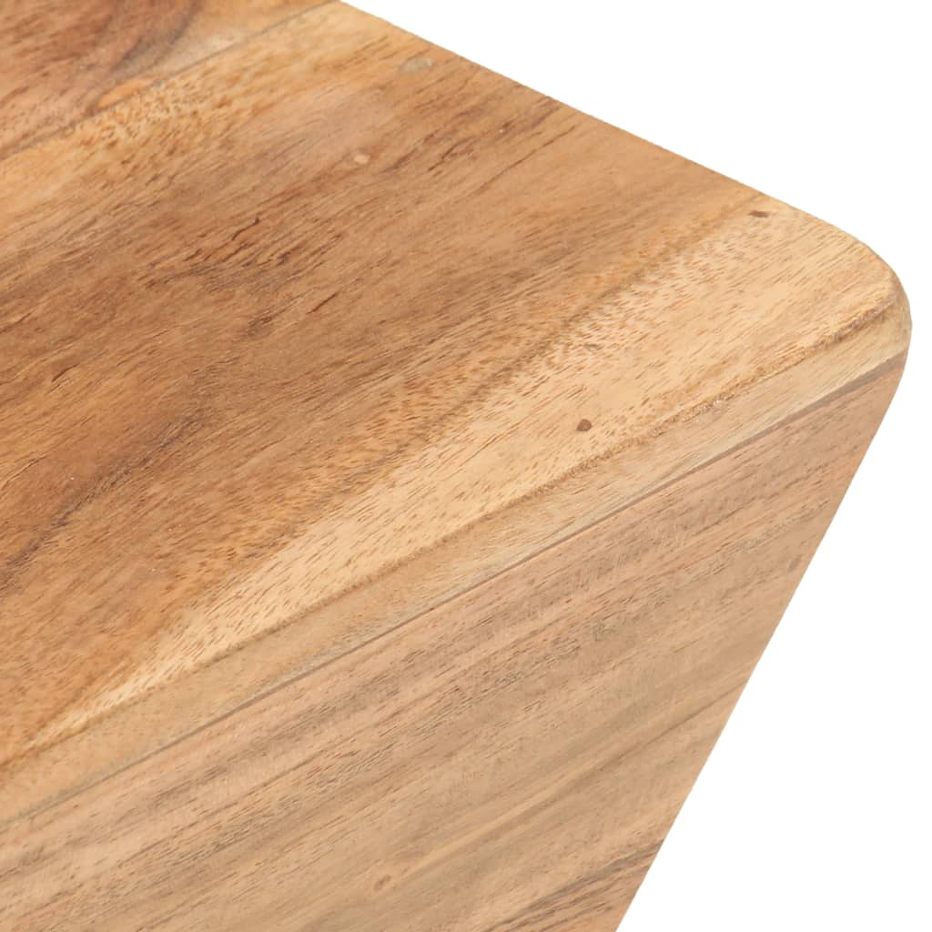 Tavolino Salotto a Forma di V 66x66x30 cm Legno Massello Acacia | homemem39