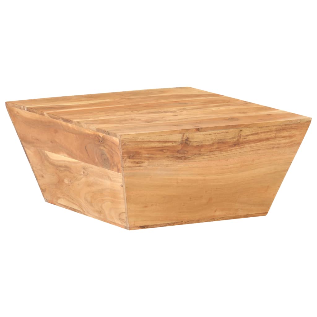 Tavolino Salotto a Forma di V 66x66x30 cm Legno Massello Acacia | homemem39