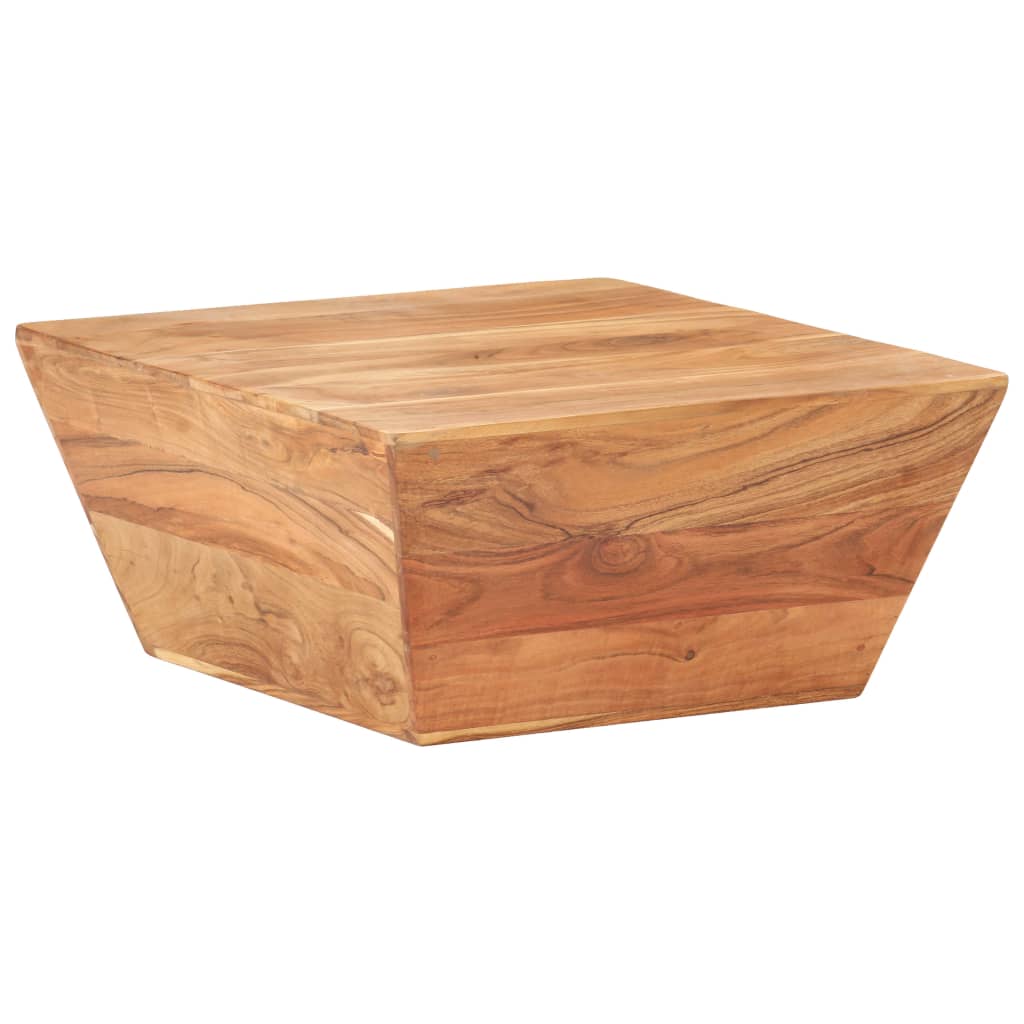 Tavolino Salotto a Forma di V 66x66x30 cm Legno Massello Acacia | homemem39