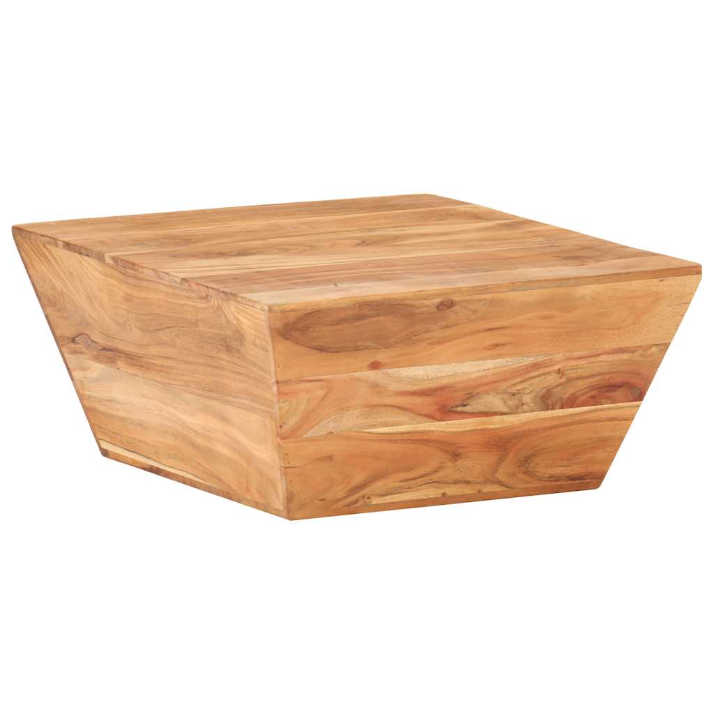 Tavolino Salotto a Forma di V 66x66x30 cm Legno Massello Acacia