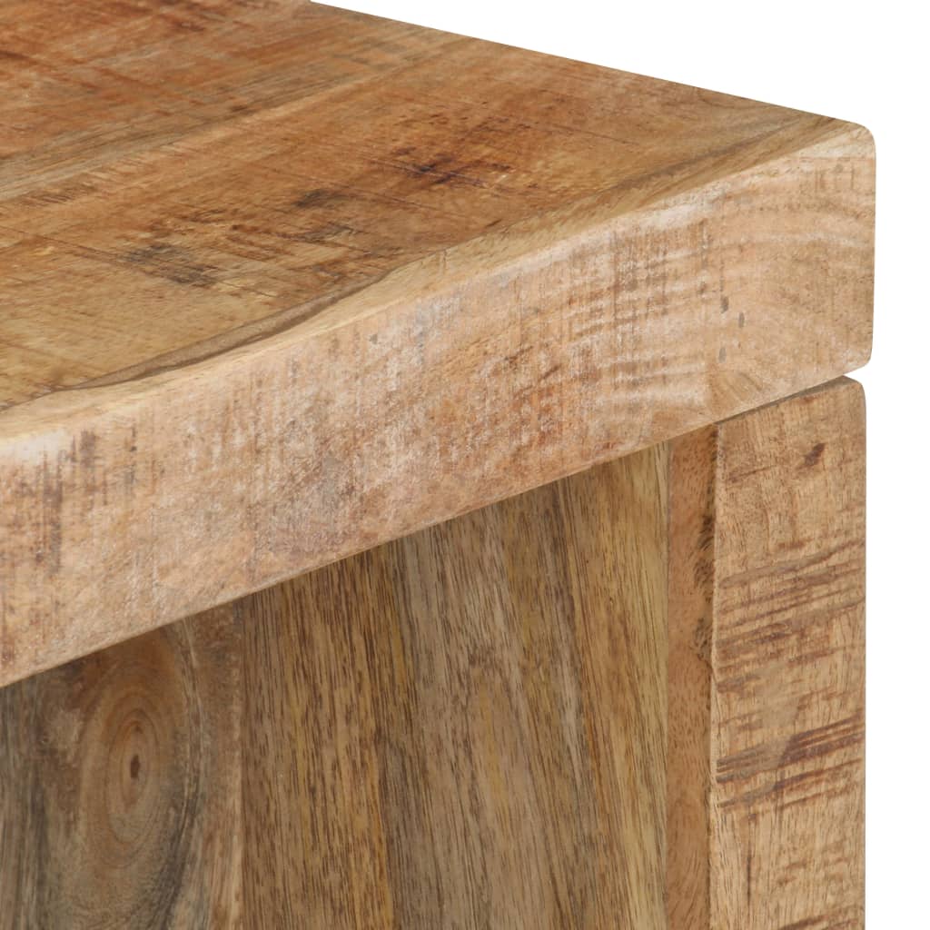 Set Tavolini da Salotto 2 pz in Legno Massello di Mango | homemem39
