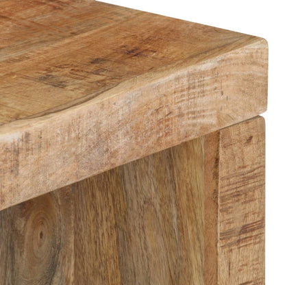 Set Tavolini da Salotto 2 pz in Legno Massello di Mango | homemem39