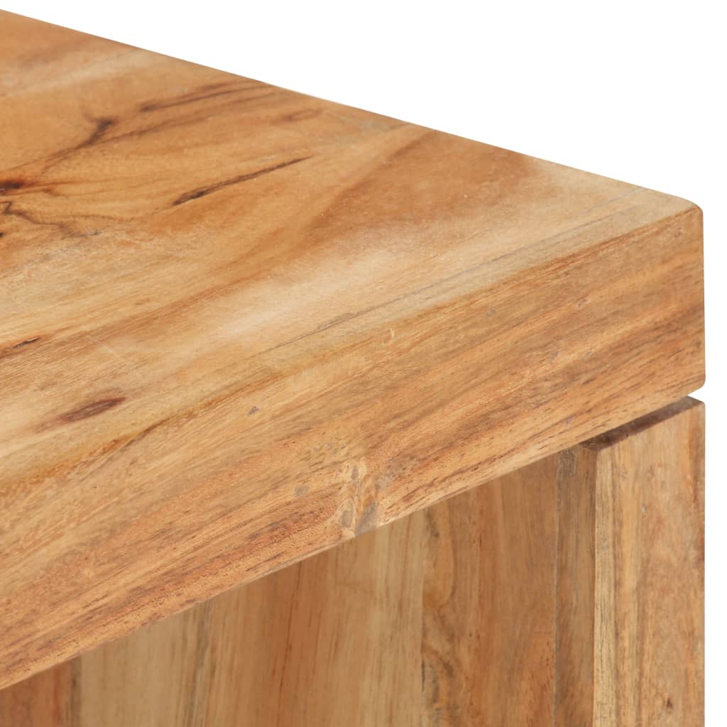 Set Tavolini da Salotto 2 pz in Legno Massello di Acacia | homemem39