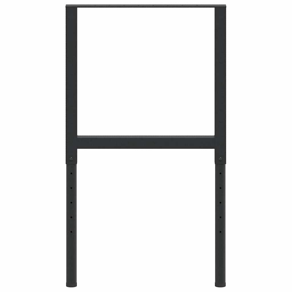Telai per Banco da Lavoro 2 pz in Metallo 55x(69-95,5) cm Neri