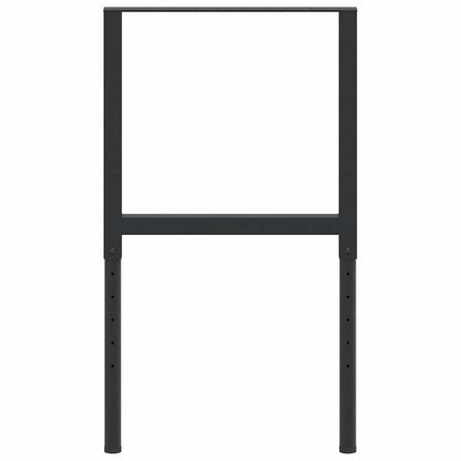 Telai per Banco da Lavoro 2 pz in Metallo 55x(69-95,5) cm Neri