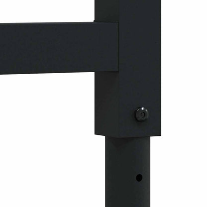 Telai per Banco da Lavoro 2 pz in Metallo 55x(69-95,5) cm Neri