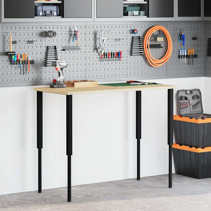 Telai per Banco da Lavoro 2 pz in Metallo 55x(69-95,5) cm Neri