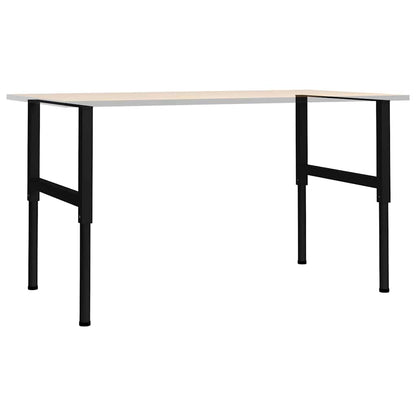Telai per Banco da Lavoro 2 pz in Metallo 85x(69-95,5) cm Neri