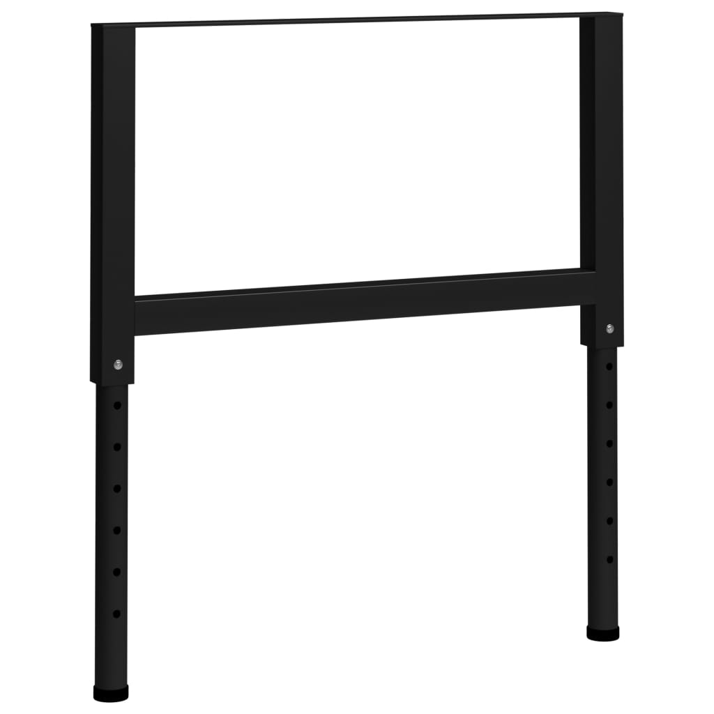 Telai per Banco da Lavoro 2 pz in Metallo 85x(69-95,5) cm Neri | homemem39