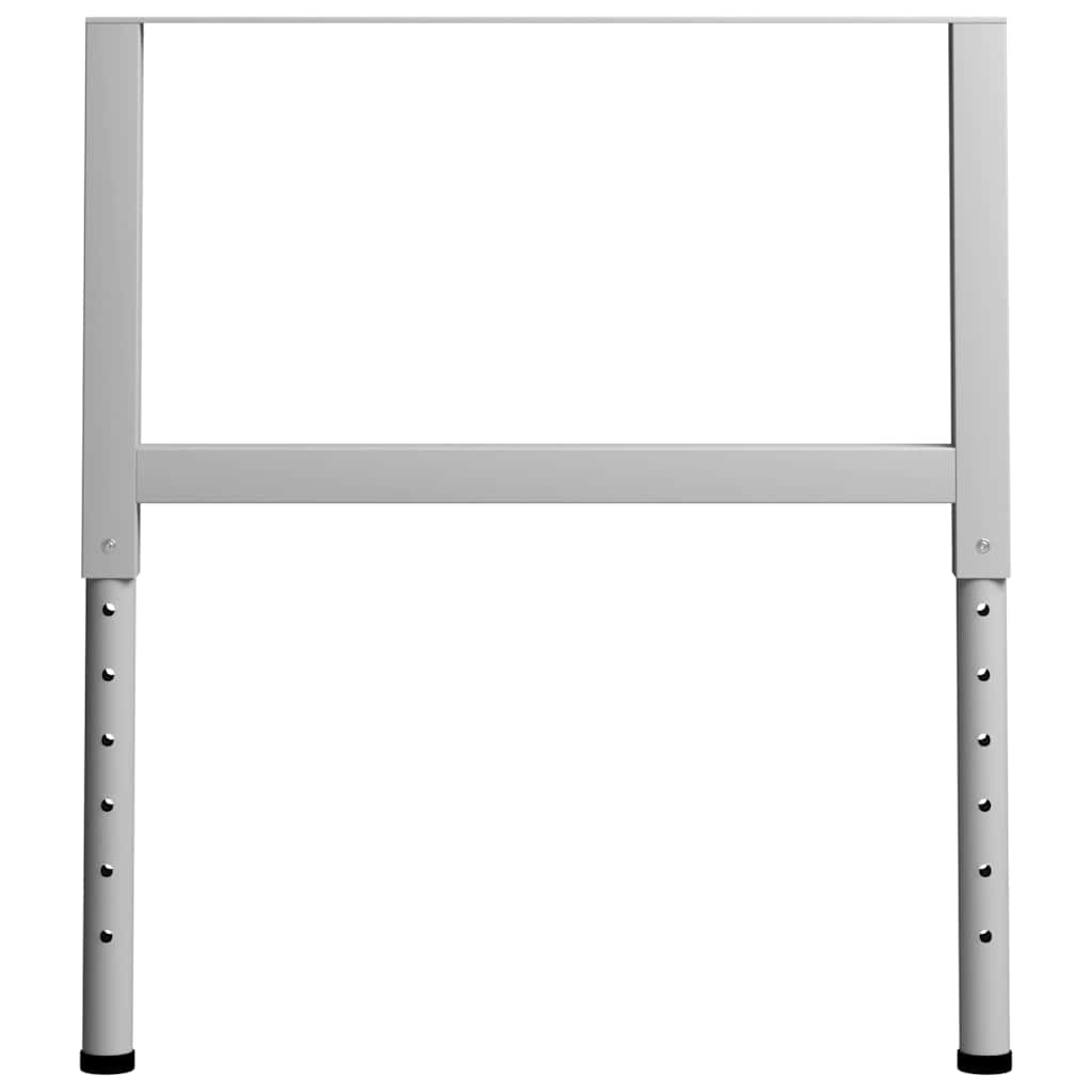 Telai per Banco da Lavoro 2 pz in Metallo 85x(69-95,5) cm Grigi
