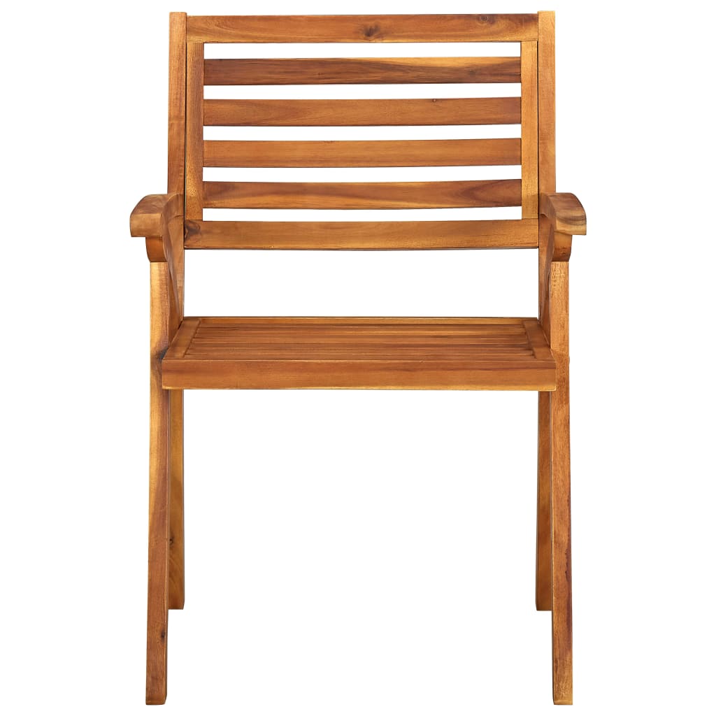Sedie da Giardino 3 pz in Legno Massello d'Acacia | homemem39