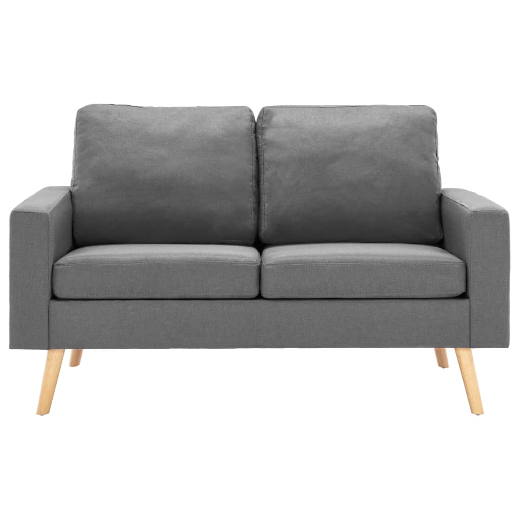 Set di Divani 2 pz in Tessuto Grigio Chiaro | homemem39