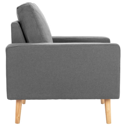 Set di Divani 2 pz in Tessuto Grigio Chiaro | homemem39