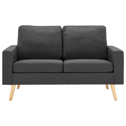 Set di Divani 2 pz in Tessuto Grigio Scuro | homemem39