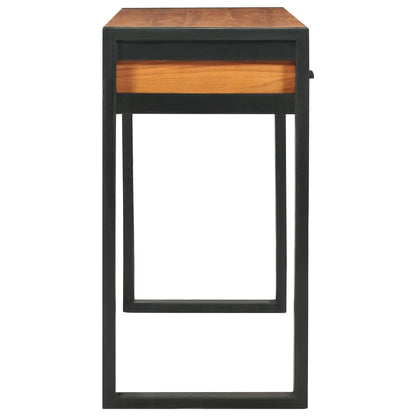 Scrivania con 2 Cassetti 100x40x75 cm in Legno di Teak