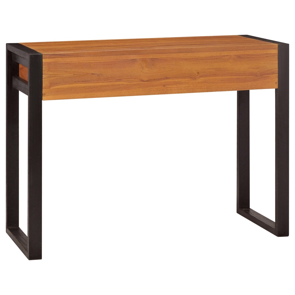 Scrivania con 2 Cassetti 100x40x75 cm in Legno di Teak | homemem39