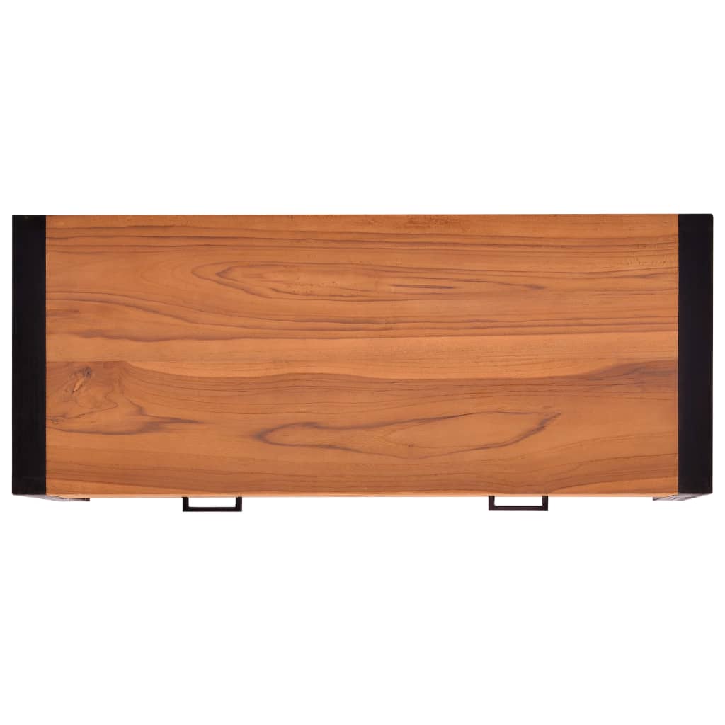 Scrivania con 2 Cassetti 100x40x75 cm in Legno di Teak