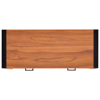 Scrivania con 2 Cassetti 100x40x75 cm in Legno di Teak