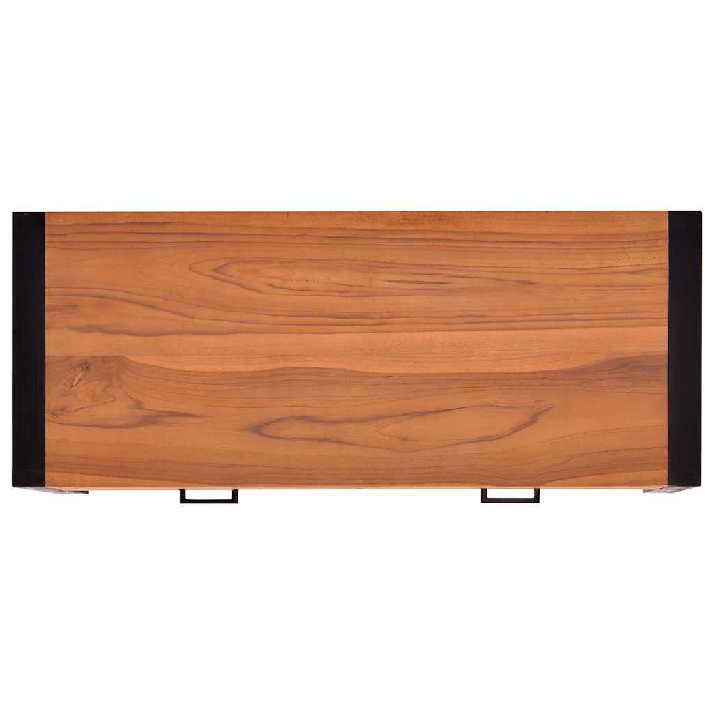 Scrivania con 2 Cassetti 100x40x75 cm in Legno di Teak