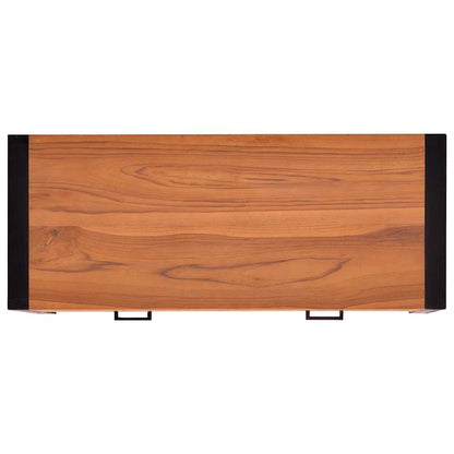 Scrivania con 2 Cassetti 100x40x75 cm in Legno di Teak