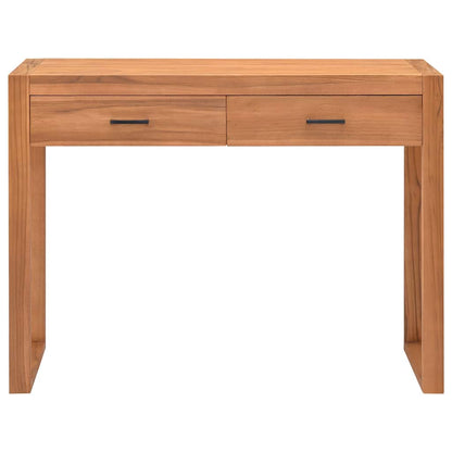 Scrivania con 2 Cassetti 100x40x75 cm in Legno di Teak