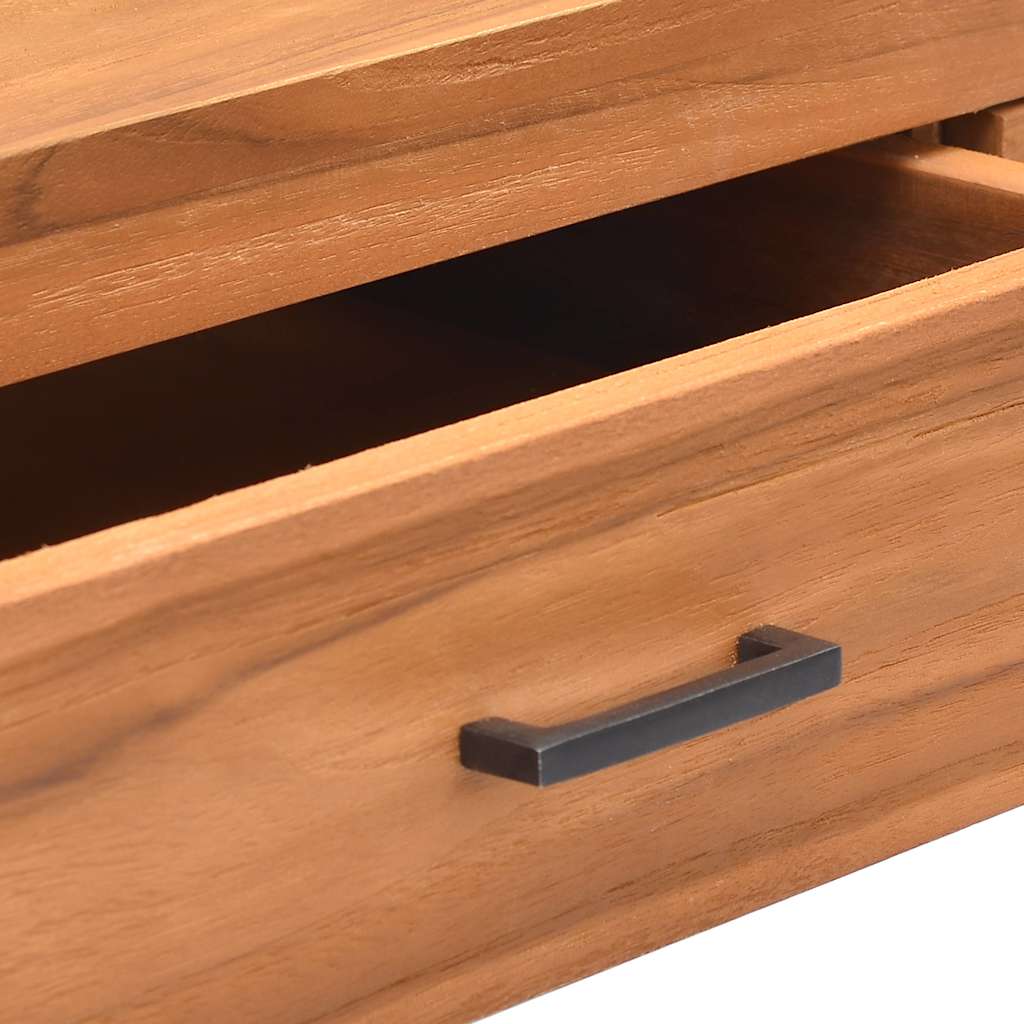 Scrivania con 2 Cassetti 100x40x75 cm in Legno di Teak