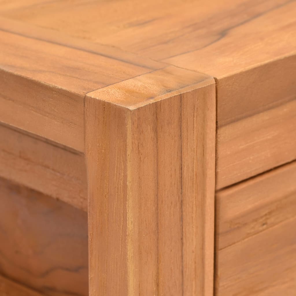 Scrivania con 2 Cassetti 100x40x75 cm in Legno di Teak