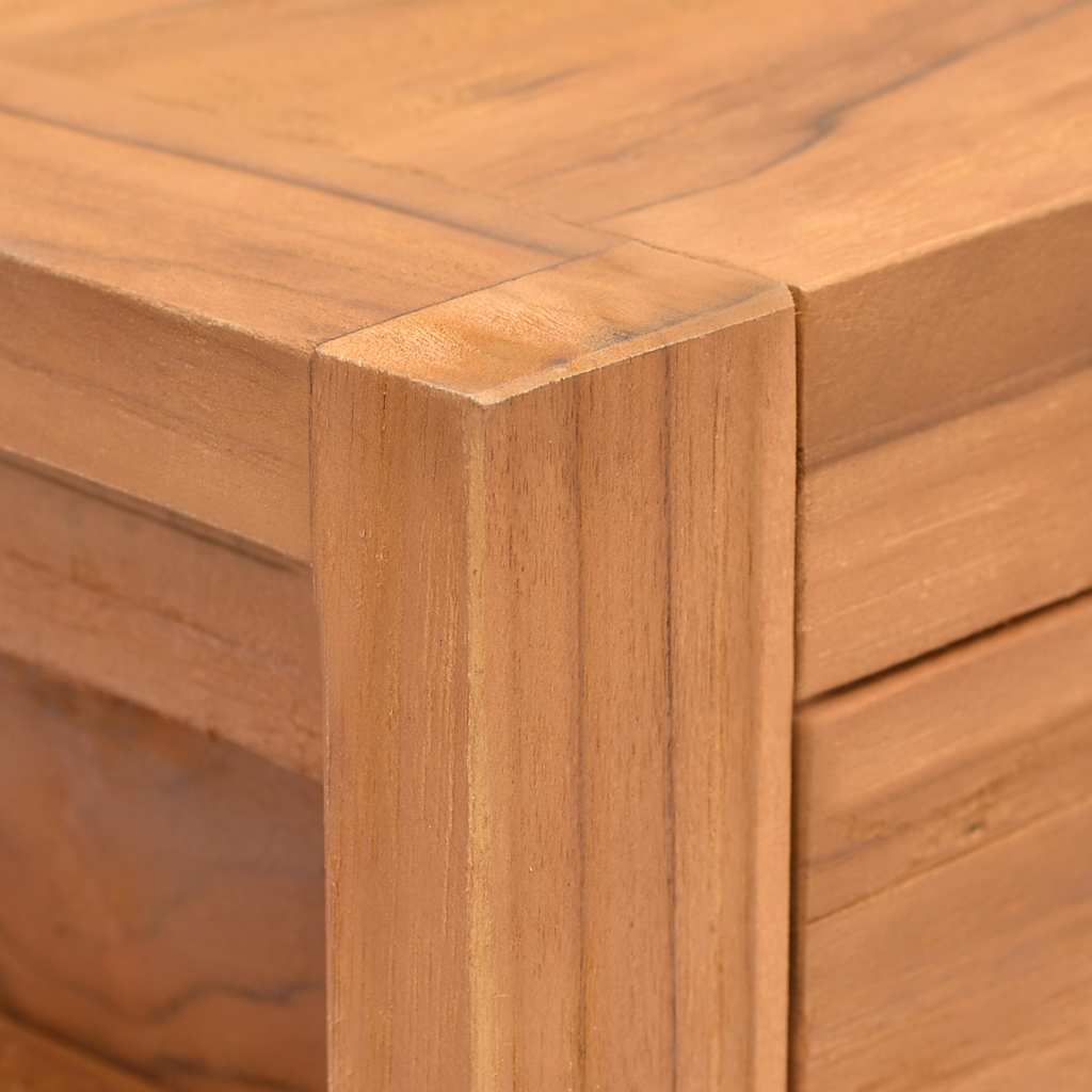 Scrivania con 2 Cassetti 100x40x75 cm in Legno di Teak