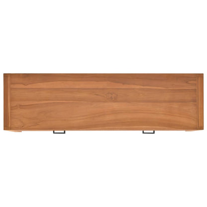 Mobile TV 140x40x45 cm in Legno di Teak - homemem39
