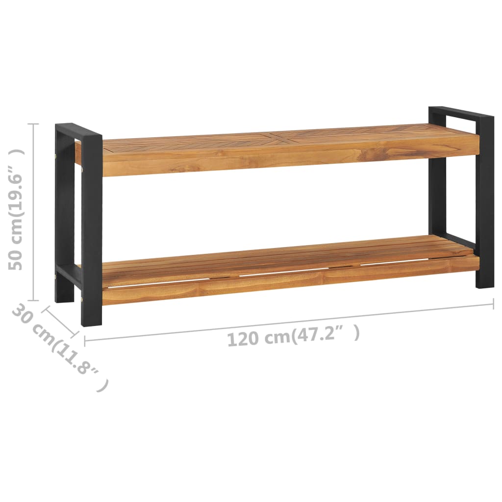 Panca 120 cm in Legno Massello di Teak | homemem39