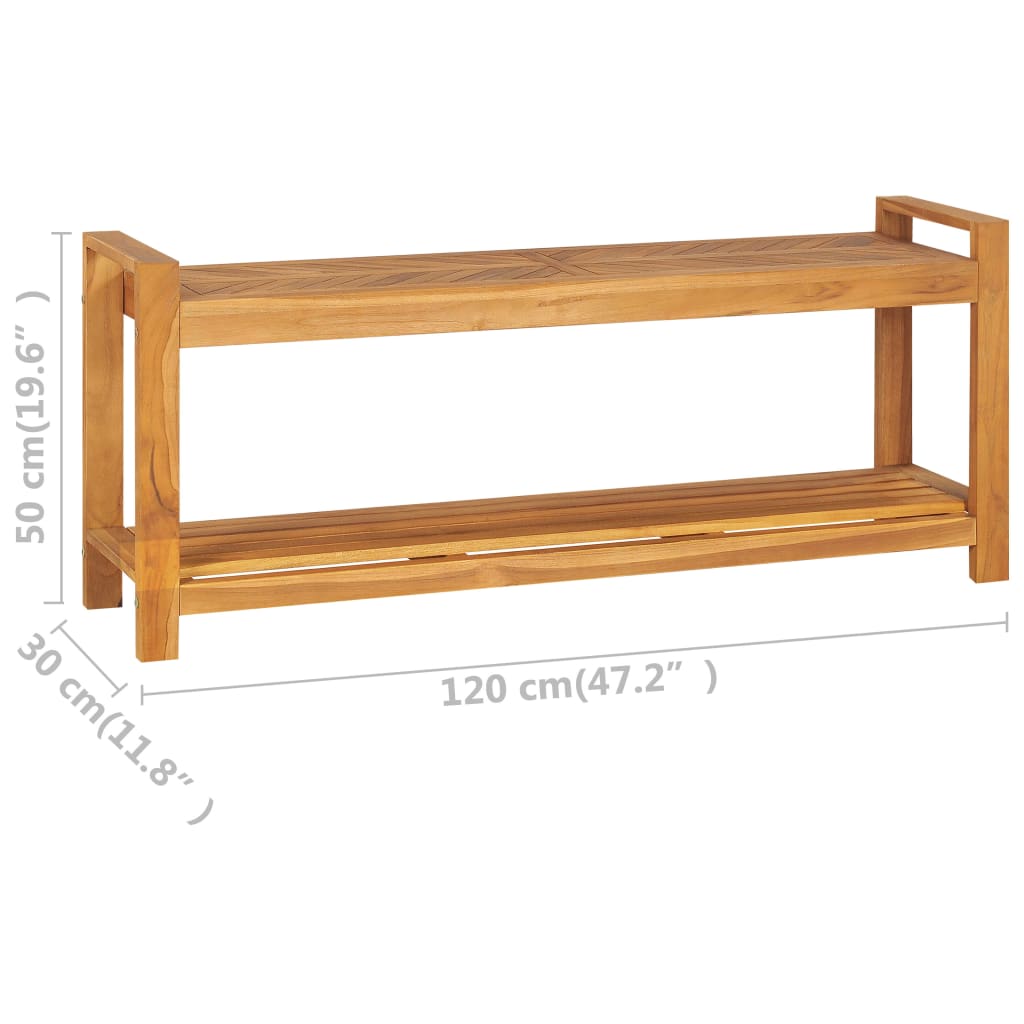 Panca 120 cm in Legno Massello di Teak | homemem39