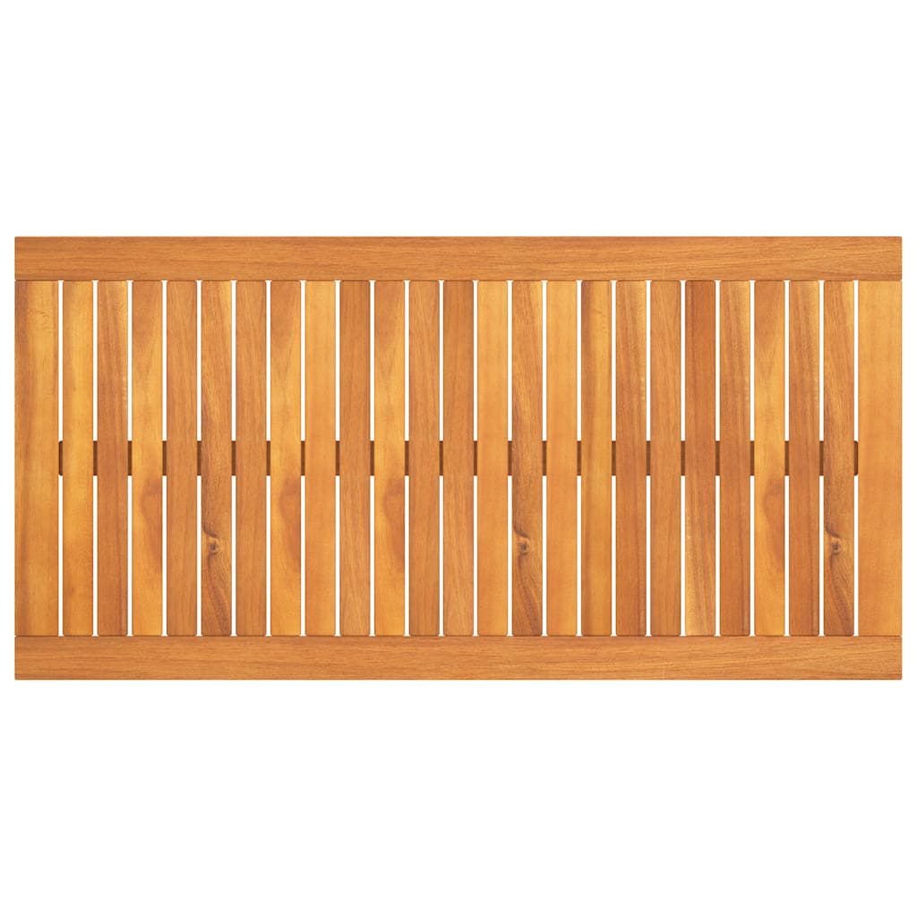 Tavolino da Salotto 100x50x33 cm in Legno Massello di Acacia | homemem39