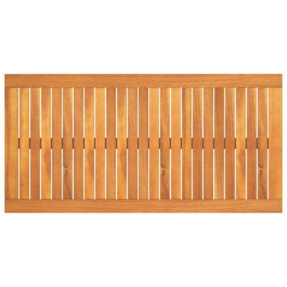 Tavolino da Salotto 100x50x33 cm in Legno Massello di Acacia | homemem39