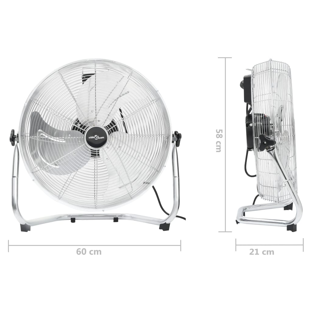 Ventilatore da Pavimento a 3 Velocità 60 cm 120 W