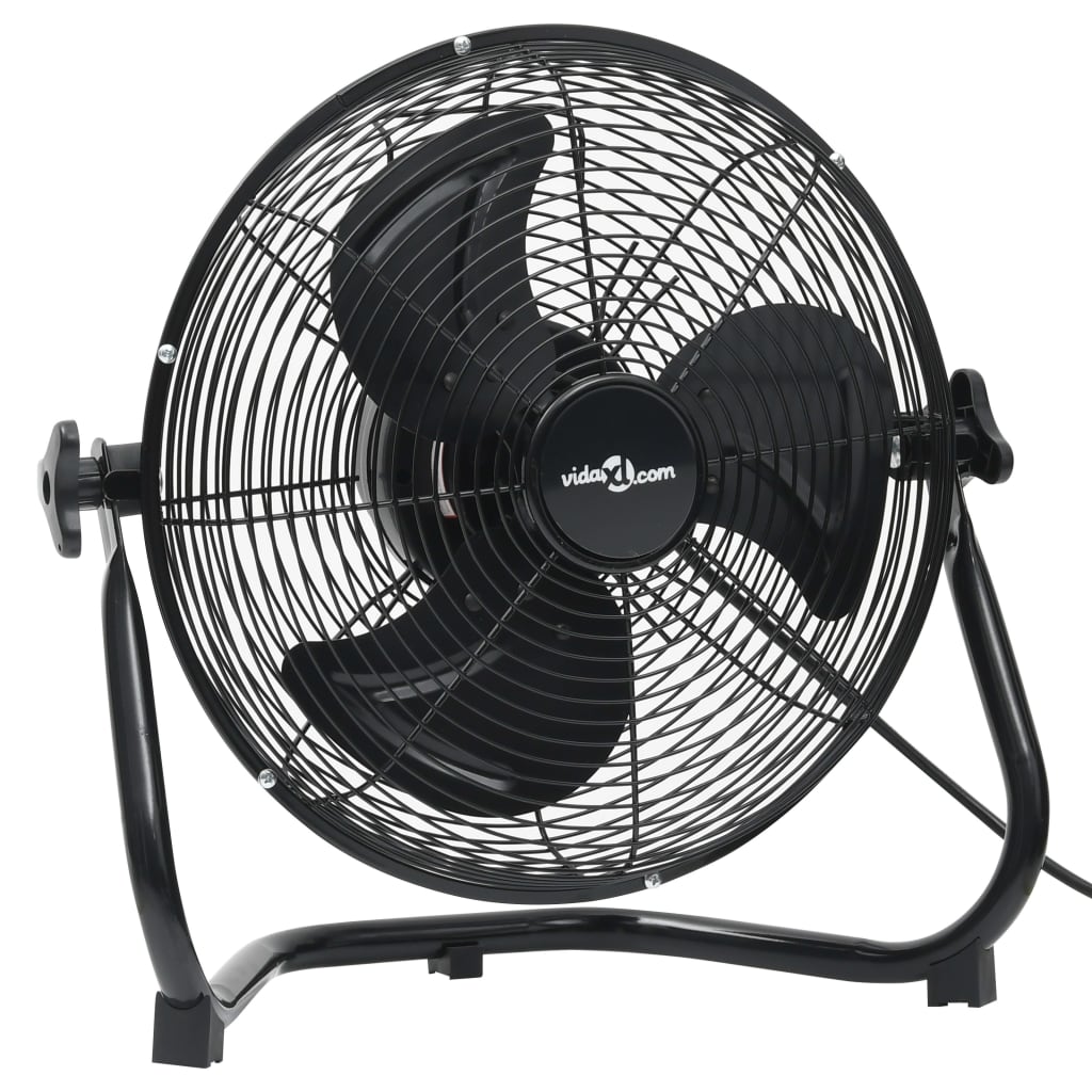 Ventilatore da Pavimento a 3 Velocità 55 cm 100 W Nero