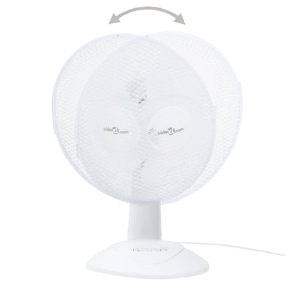 Ventilatore da Tavolo a 3 Velocità 30 cm 40 W Bianco